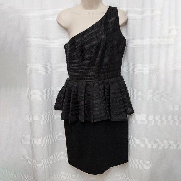 Halogen Dresses & Skirts - One Shoulder, Peplum, 1 Piece Cocktail Dress